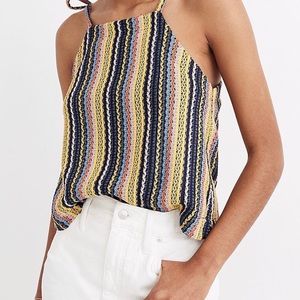 Madewell Crochet Stripe Texture & Thread Top